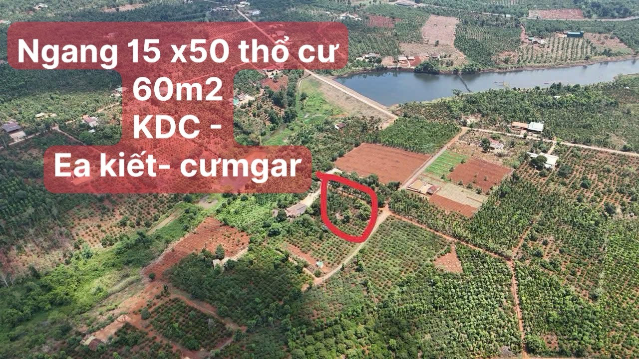 Đất gần hồ ❤️❤️ 15x50 thổ cư 60m2