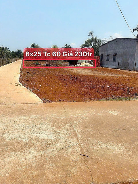 Đất thổ cư 150m² ngang 6m giá 230 triệu tại Xã Ea KNuec Huyện Krông Pắc