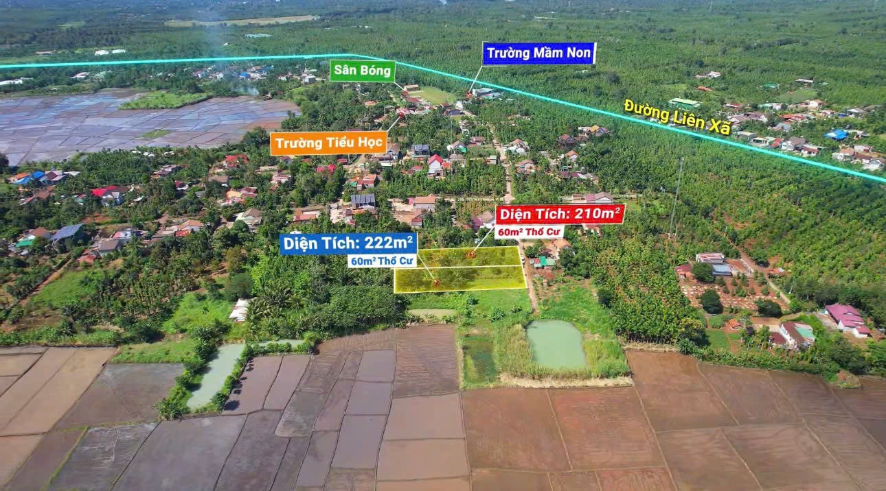 Bán đất 224m² giá 269 triệu Xã Ea Ktur