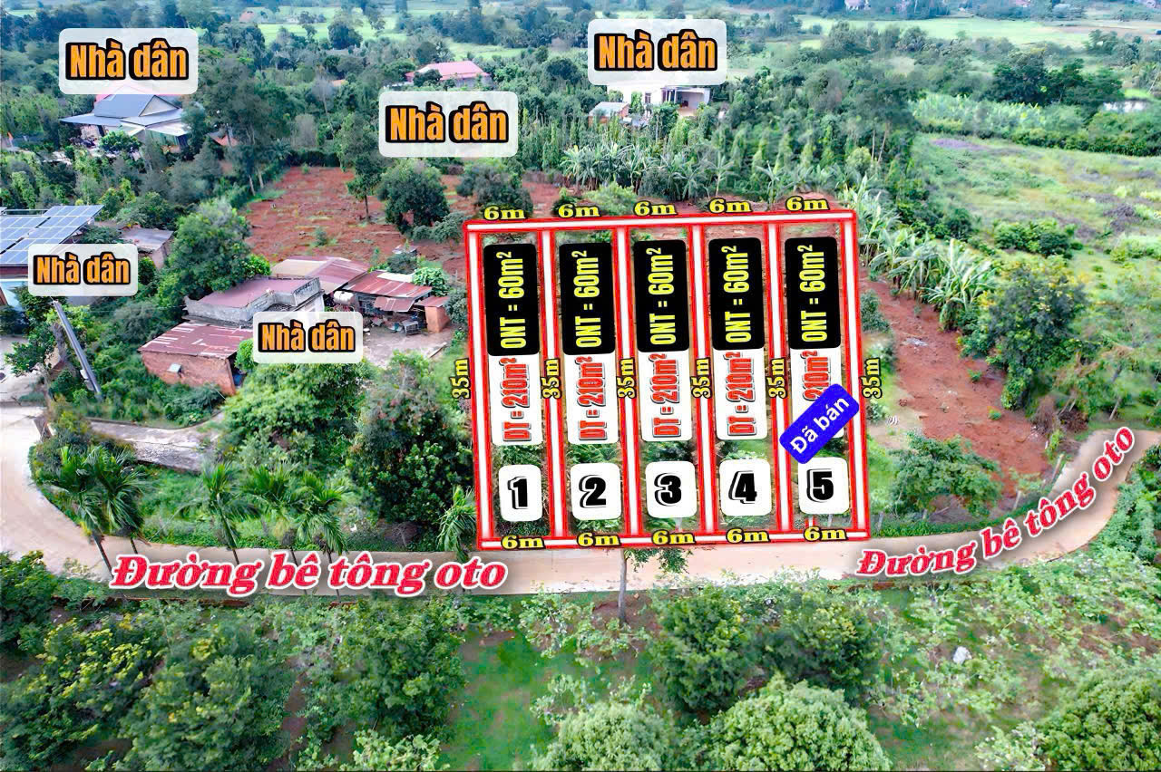 🍃 LỐC 5 LÔ ĐẤT SẴN VƯỜN TRÁI CÂY – GIÁ SIÊU MỀM TẠI XÃ EANING 🍃