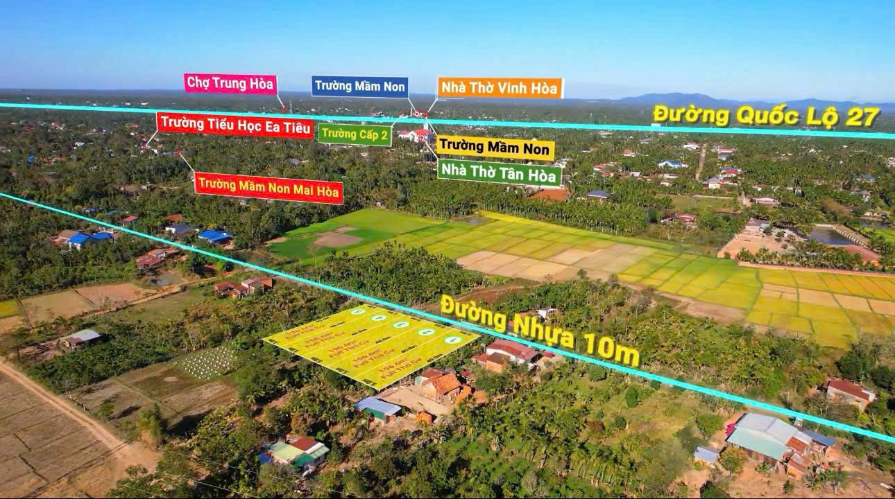 Bán đất 200m² 420 triệu tại Xã Ea Tiêu Huyện Cư Kuin