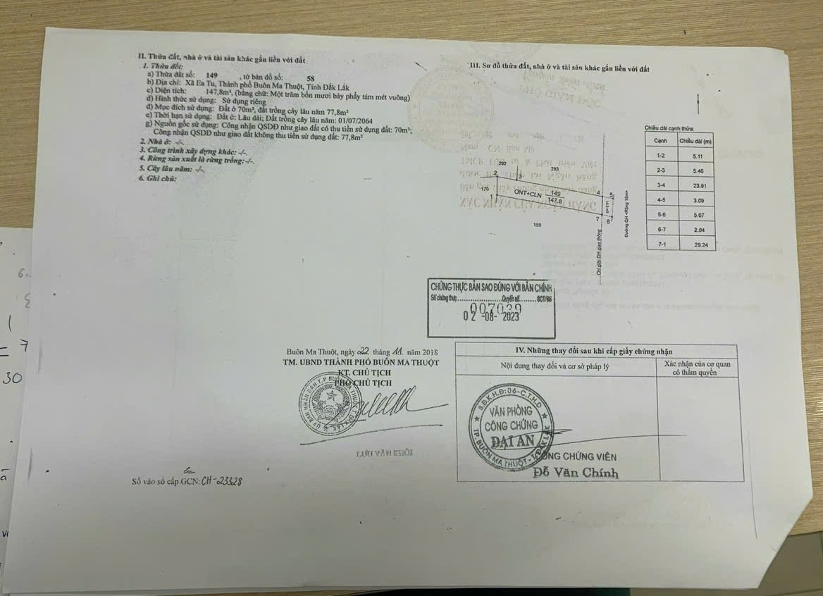 Bán đất 163m² ngang 5m giá 2.1 tỷ tại Xã Ea Tu Thành phố Buôn Ma Thuột