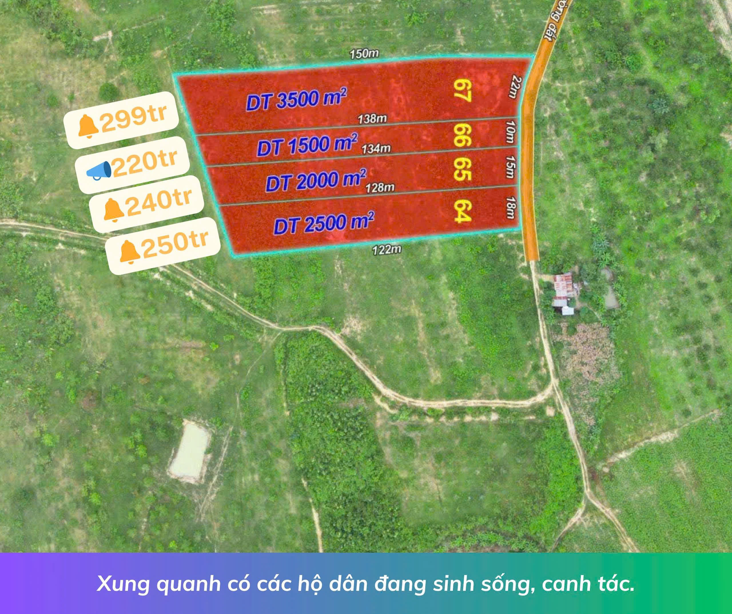 Bán đất 3560m² ngang 22m giá 300 triệu tại Xã Ea Wer