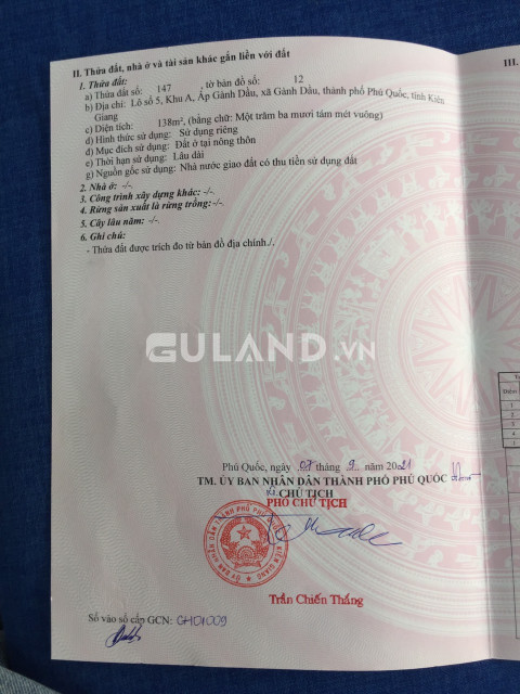 Bán nền tái định cư gành dầu , fulll thổ cư , giá tốt