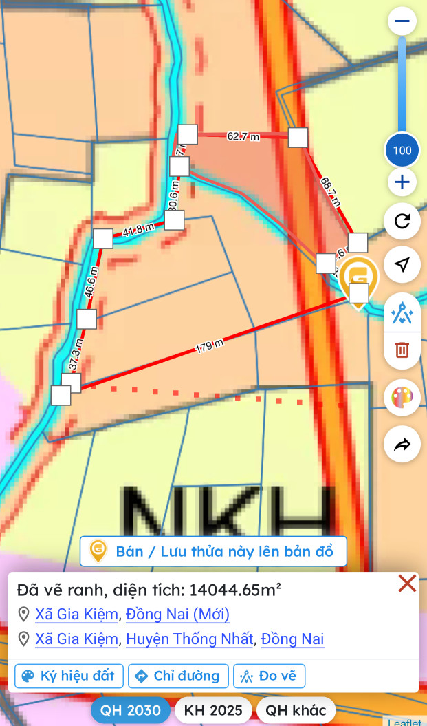 Bán đất 13500m² giá 8 tỷ Xã Gia Kiệm