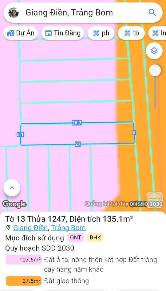 Bán đất Giang Điền, Trảng Bom giá tốt