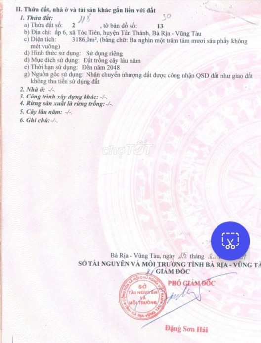 Nhà Đất Tóc Tiên TX Phú Mỹ Bà Rịa - Vũng Tàu