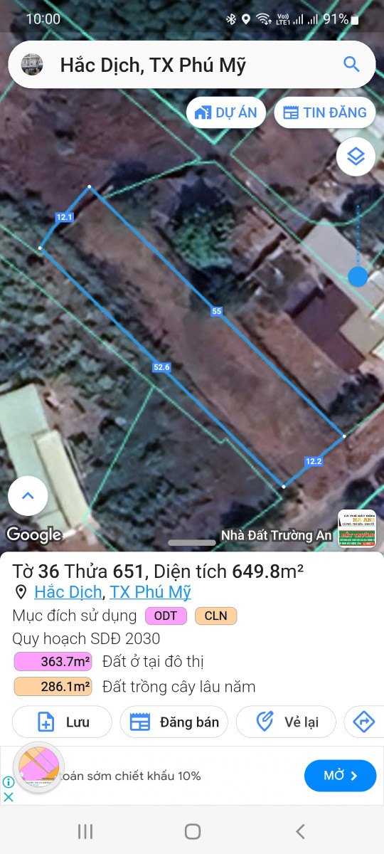 Nhà Đất Hâc Dịch TX Phú Mỹ Bà Rịa - Vũng Tàu