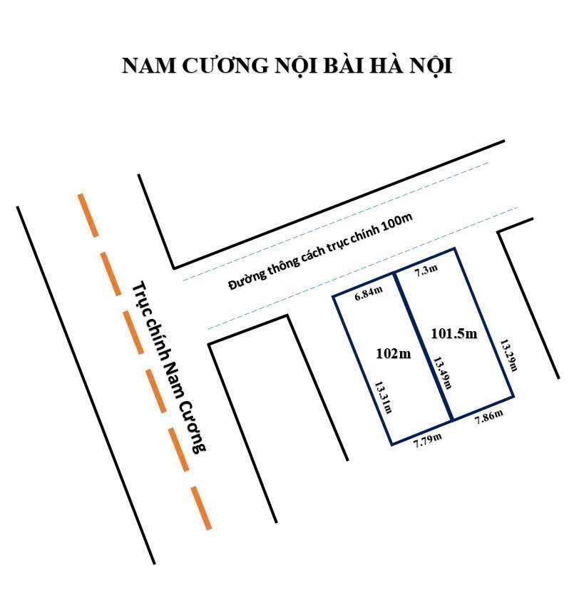 101.5M2 TẠI THÔN NAM CƯƠNG XÃ NỘI BÀI