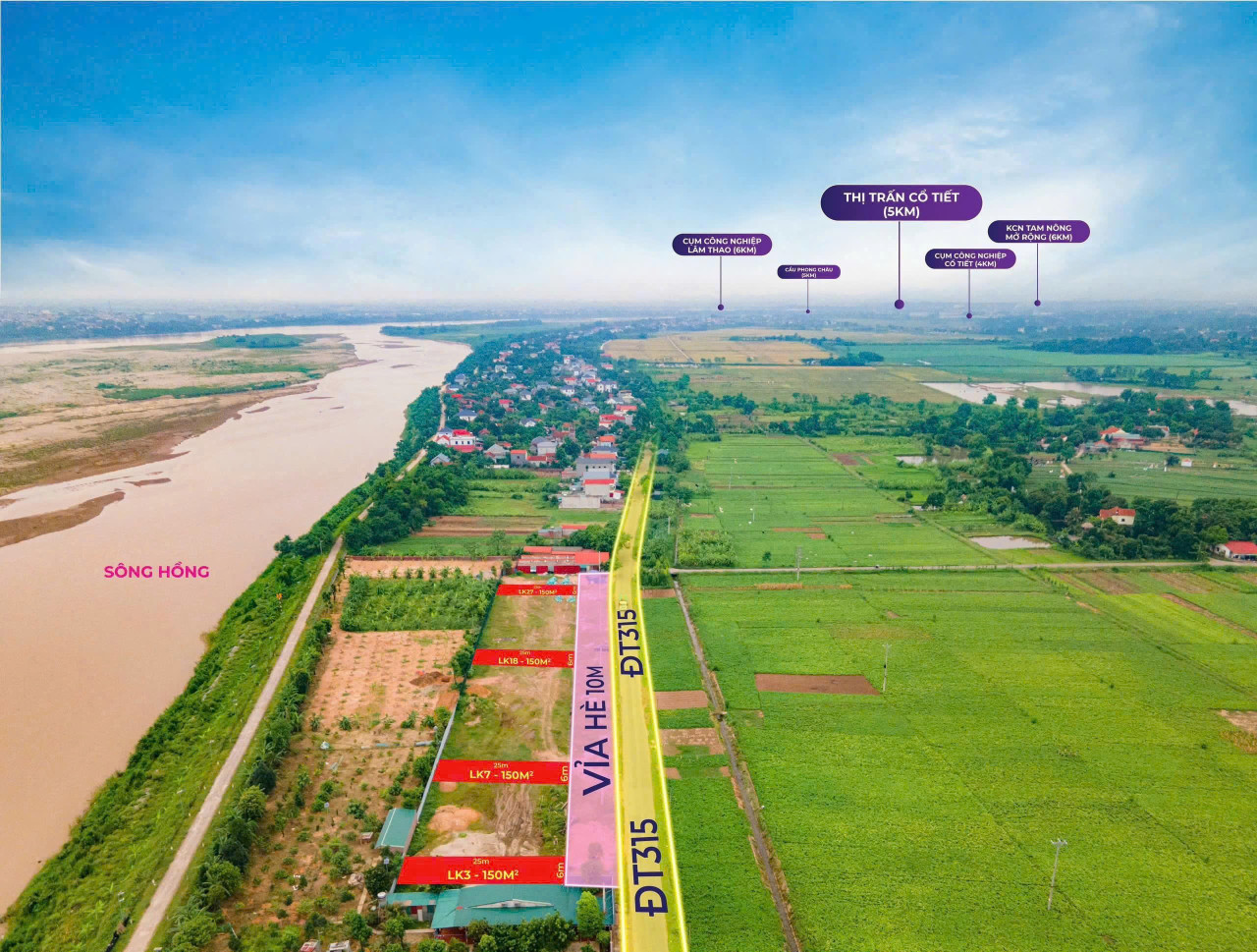 ĐẤT NỀN TỈNH LỘ 315 – ĐẦU TƯ SINH LỜI, AN CƯ LÝ TƯỞNG