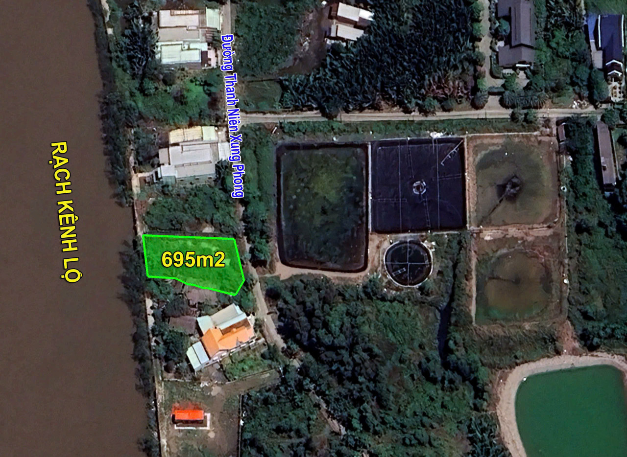 Bán đất 695m², view sông, đường xe hơi, giá 5.5 tỷ tại Xã Hiệp Phước, Huyện Nhà Bè