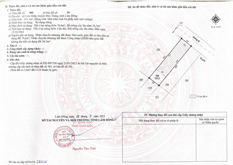 8tr/m2 Đất thổ cư rẻ xã Đức Trọng, Lâm Đồng, gần sân bay