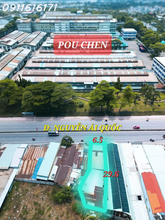 BÁN GẤP NHÀ SỔ RIÊNG 196,5M2 MẶT TIỀN QUỐC LỘ 1K ĐỐI DIỆN CTY POUCHEN