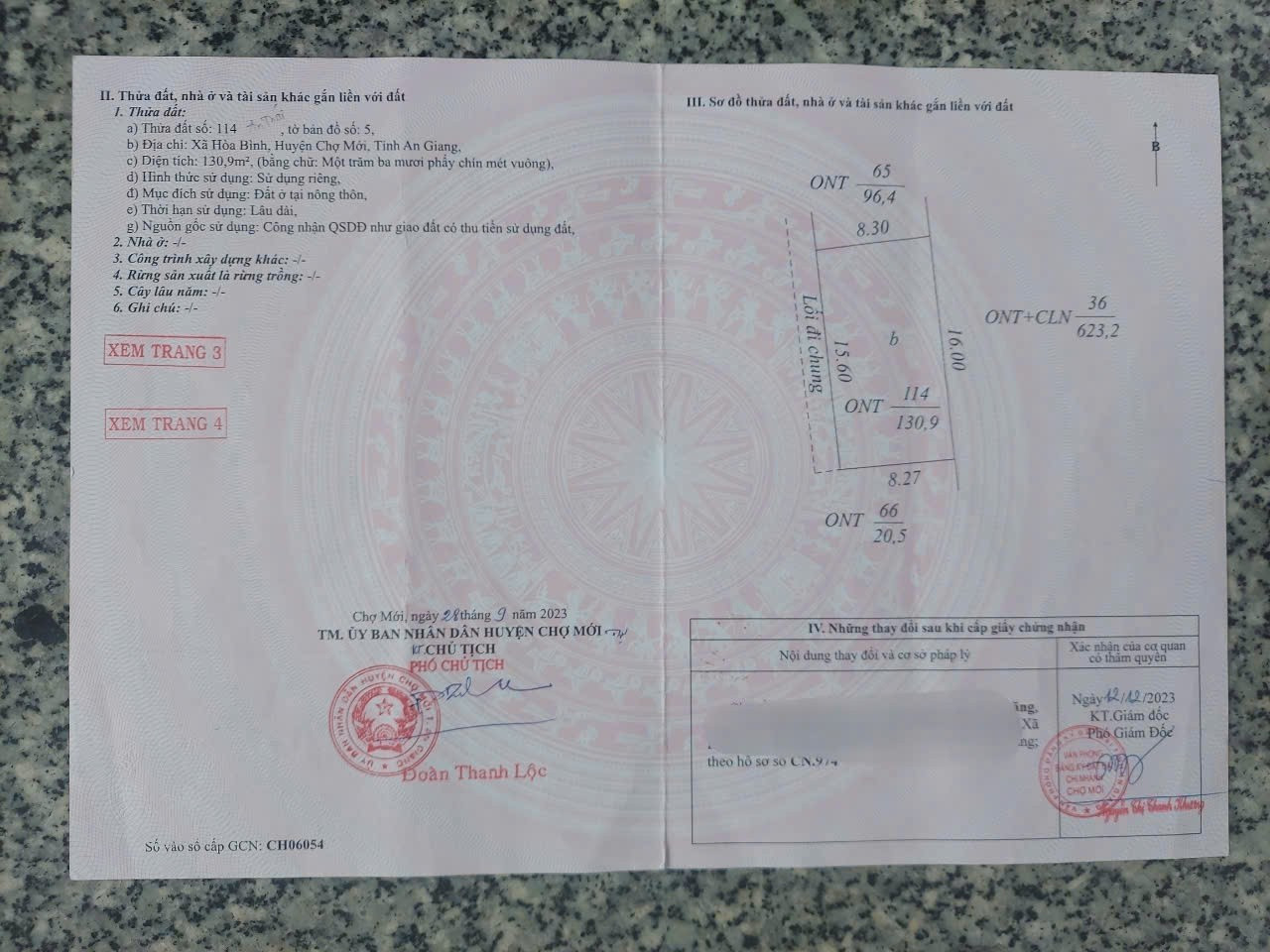 Nhà Chưa hoàn thiện Cần Bán Gấp Giá Rẻ - Cầu Kênh Xáng, Xã Hòa Bình, Huyện Chợ Mới, An Giang