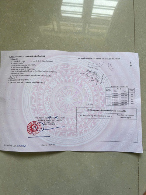 Bán đất 72m². 17N4  ngang 6m giá 3.9 tỷ tại Hoa Động Thuỷ Nguyên. liên hệ 0362558882