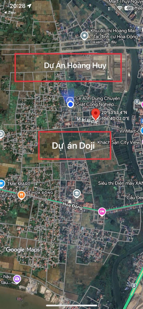 Bán nhanh lô đất tại thôn đầm đền hoa động Thủy Nguyên dt 56m ngang 5 giá chỉ 1tỷ 9xx lh ngay 0382341632 zalo em Liên