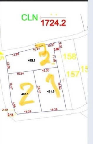 Bán đất 461,6m² ngang 16,3m giá 1.1 tỷ Xã Hòa Hiệp Xuyên Mộc