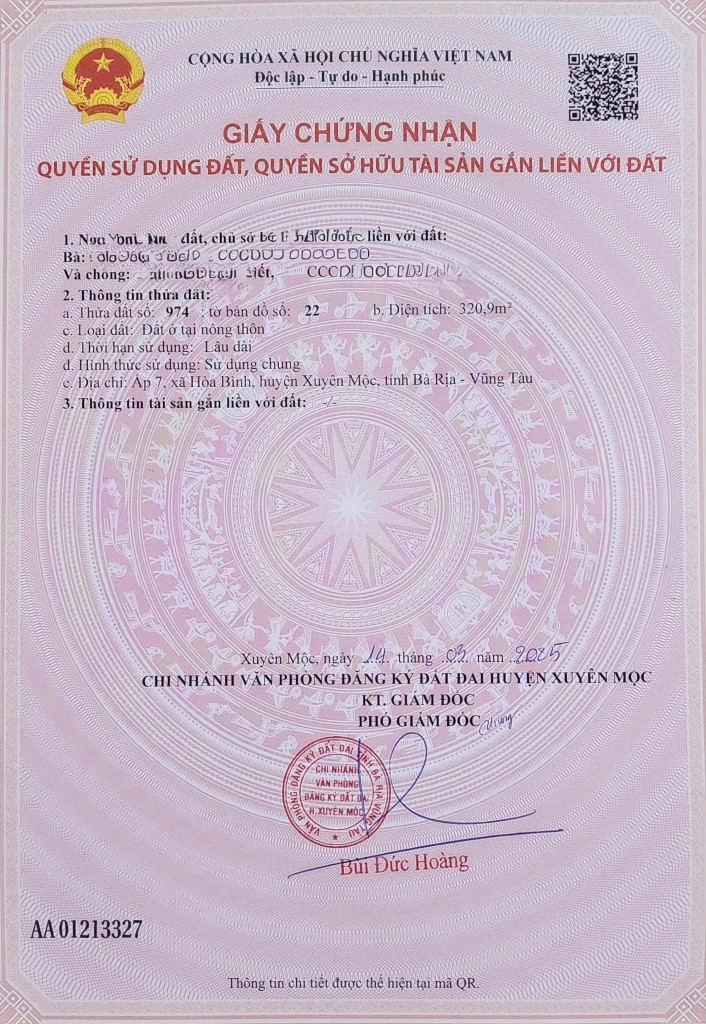 Bán đất 320,9m² ngang 10m giá 48.14 tỷ Xã Hòa Hội