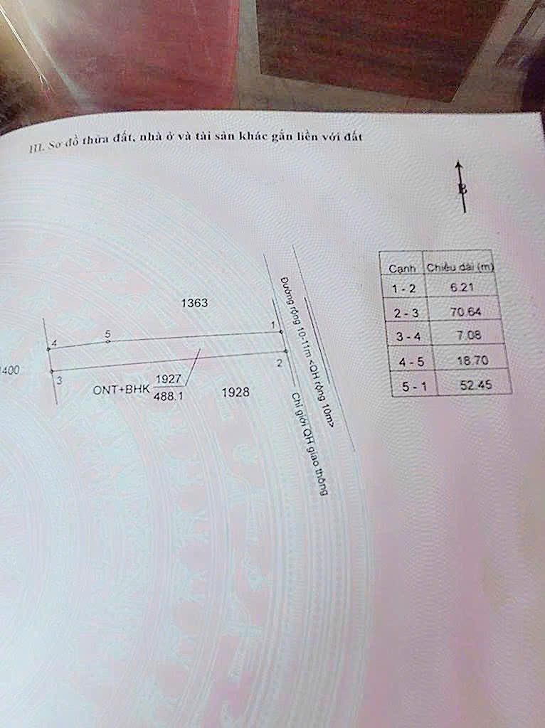 Bán đất 488.1m² 875 triệu tại Xã Hòa Khánh Thành phố Buôn Ma Thuột