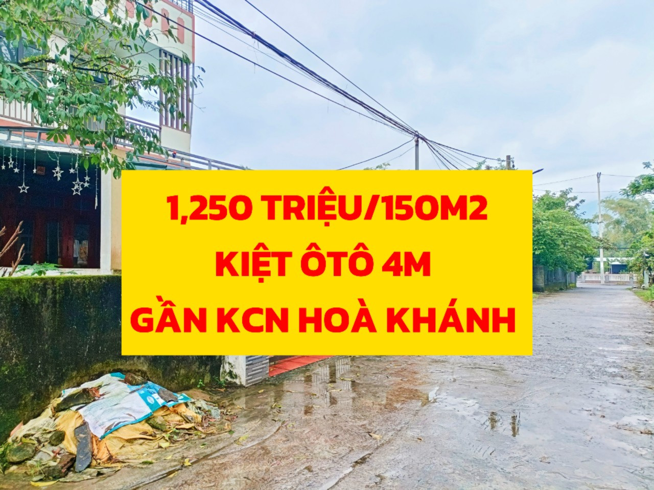 🟥🟥 1,250 TRIỆU/ 150m2 ⏩ KIỆT 4M, GẦN KCN HOÀ KHÁNH🟥🟥