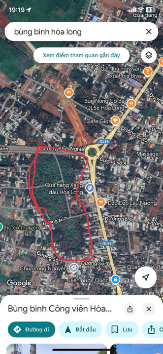 Bán đất 120000m² 160 tỷ tại Nam Kỳ Khởi Nghĩa Xã Hoà Long Thành phố Bà Rịa