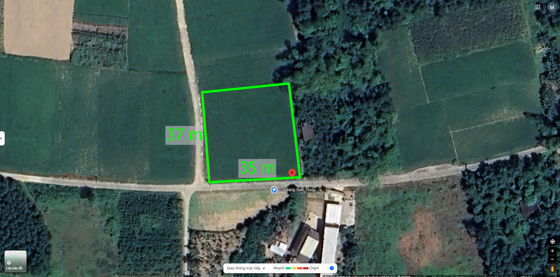 SIÊU PHẨM HÒA VANG -- ĐÀ NẰNG -- 1535 M2 -- 35 X 37 -- CÁCH BÀ NÀ HILL 11KM -- GIÁ CHỈ 2 TỶ 9