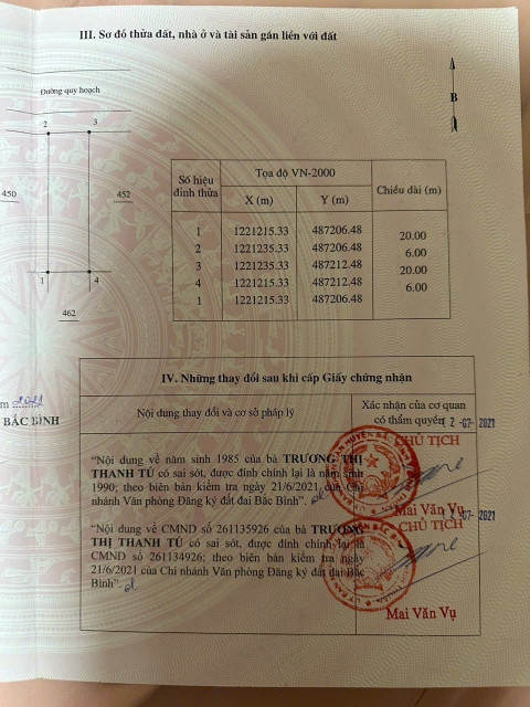 Bán đất 120m² Xã Hòa Thắng