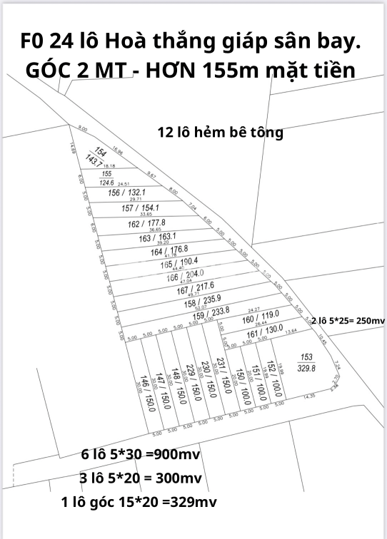 F0 24 LÔ GÓC 2 MẶT TIỀN HẺM 61 NGUYỄN THÁI BÌNH GIÁP SÂN BAY