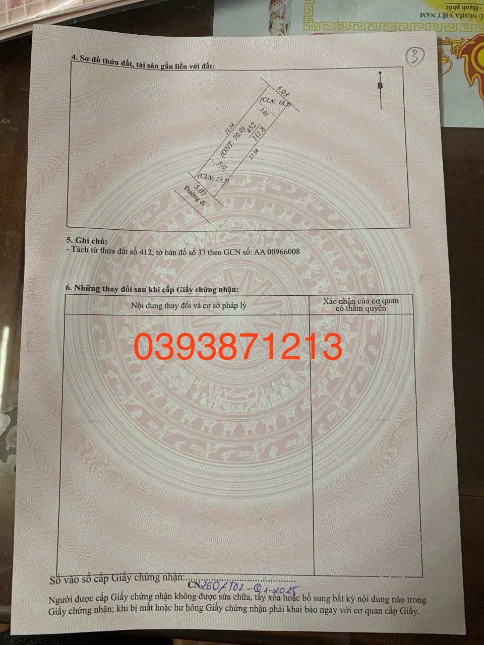Bán đất 100m² full thổ cư ngang 10m giá 1.35 tỷ tại Xã Hoàng Vân