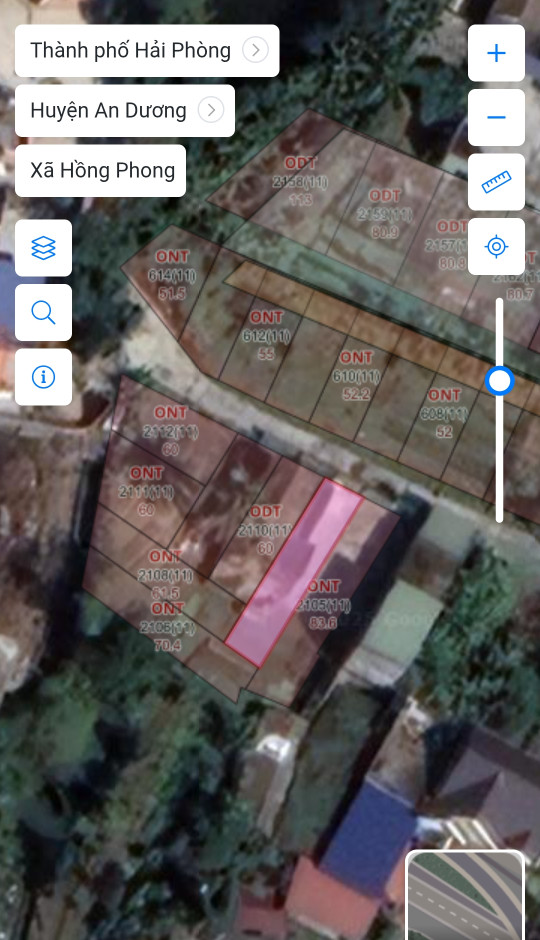 Bán đất 72,5m² ngang 4m giá 1.25 tỷ tại Hồng Phong An Dương. liên hệ 0362558882