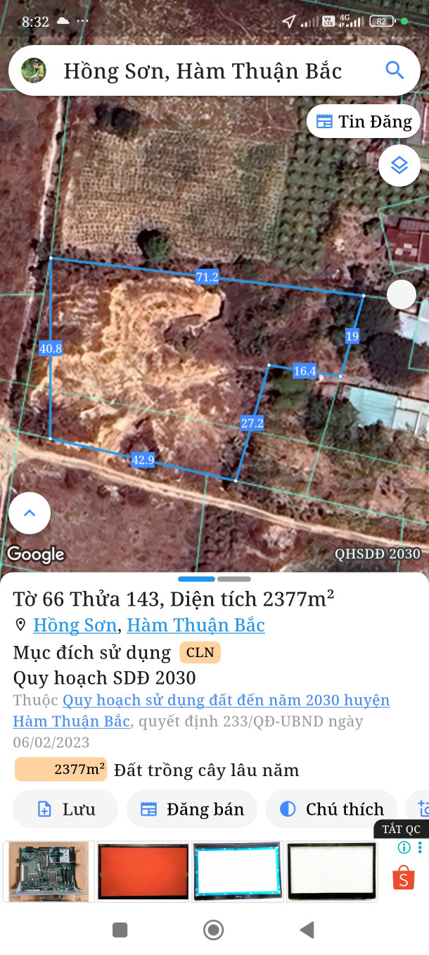 Bán đất 2376m² Xã Hồng Sơn