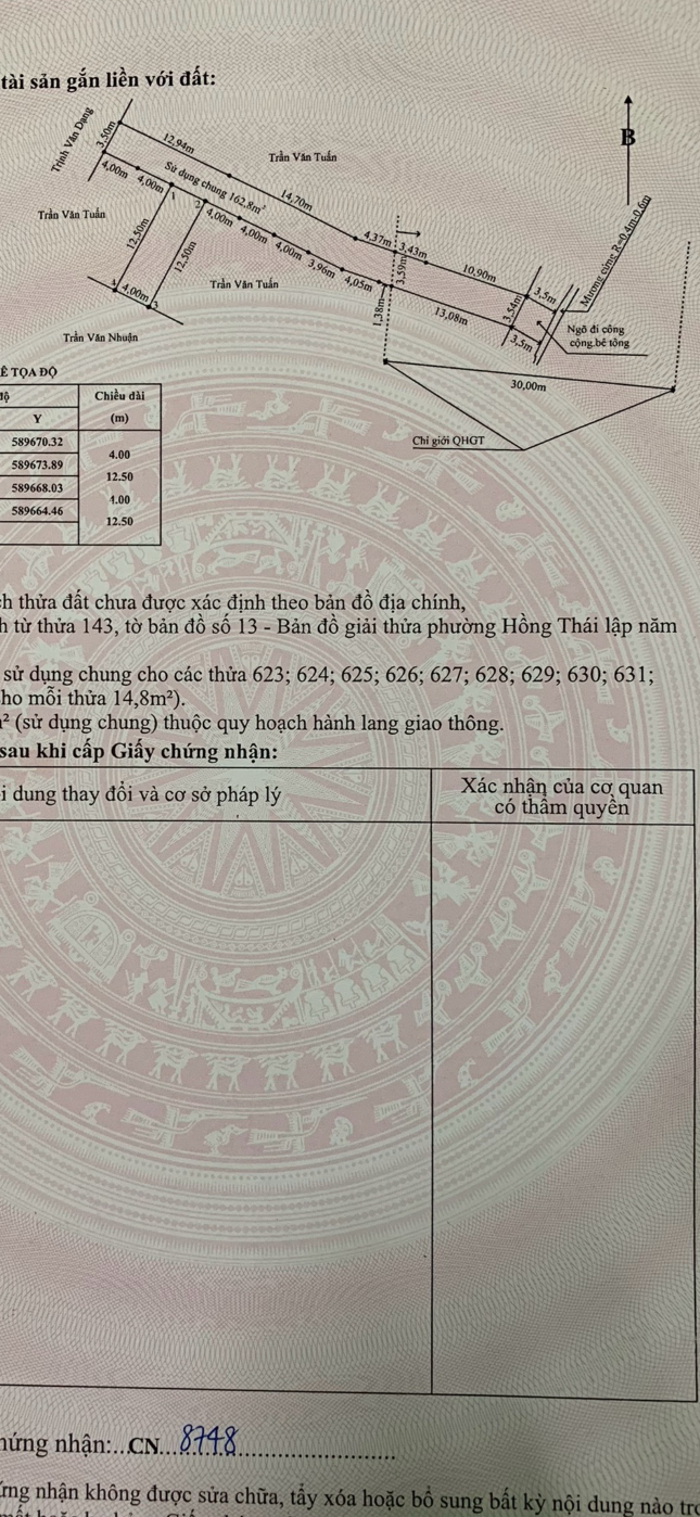 Lô đất đẹp gần mặt đường