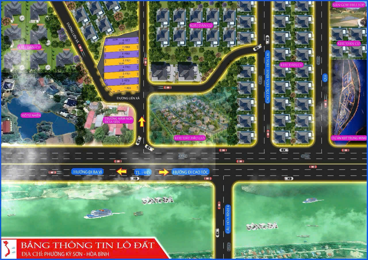 ĐẤT ĐẸP VIEW SÔNG – TRUNG TÂM TP. HÒA BÌNH – CHỈ TỪ 650 TRIỆU!