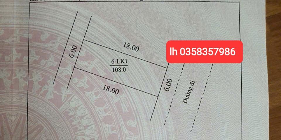 Bán đất 108m² full thổ cư ngang 6m giá 1.4 tỷ tại Xã Hợp Thịnh