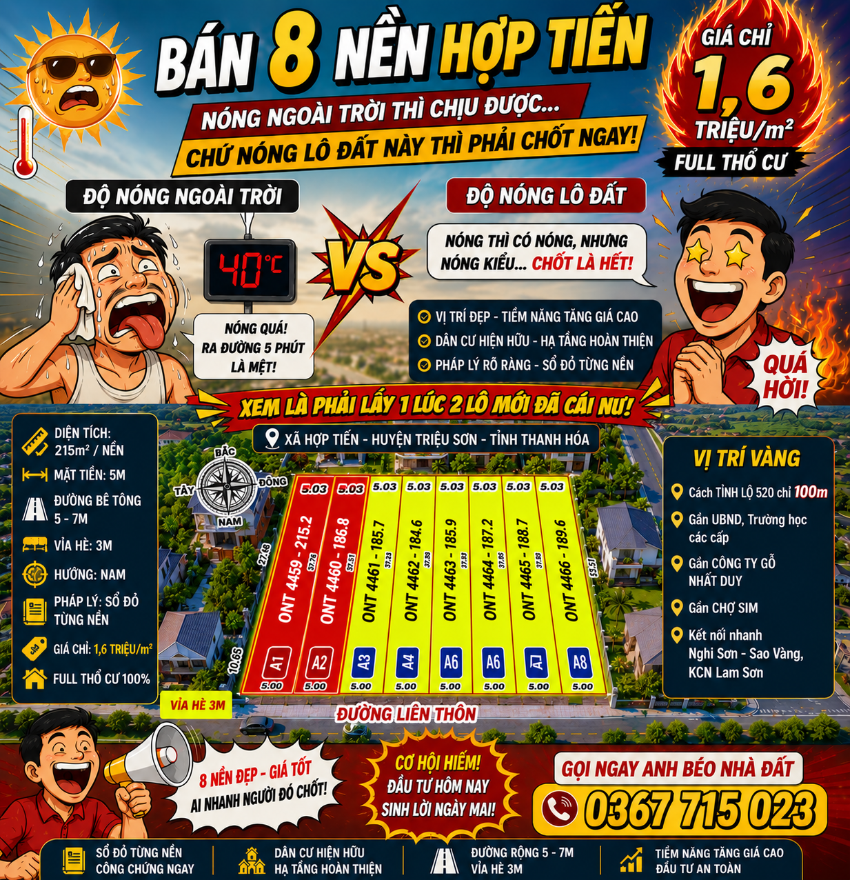 🔥 ĐỘ NÓNG CỦA 8 NỀN HỢP TIẾN ĐANG TĂNG CAO HƠN BAO GIỜ HẾT 🔥
😆 Khách đi xem đất giờ không còn kiểu:
“Để em suy nghĩ thêm…”