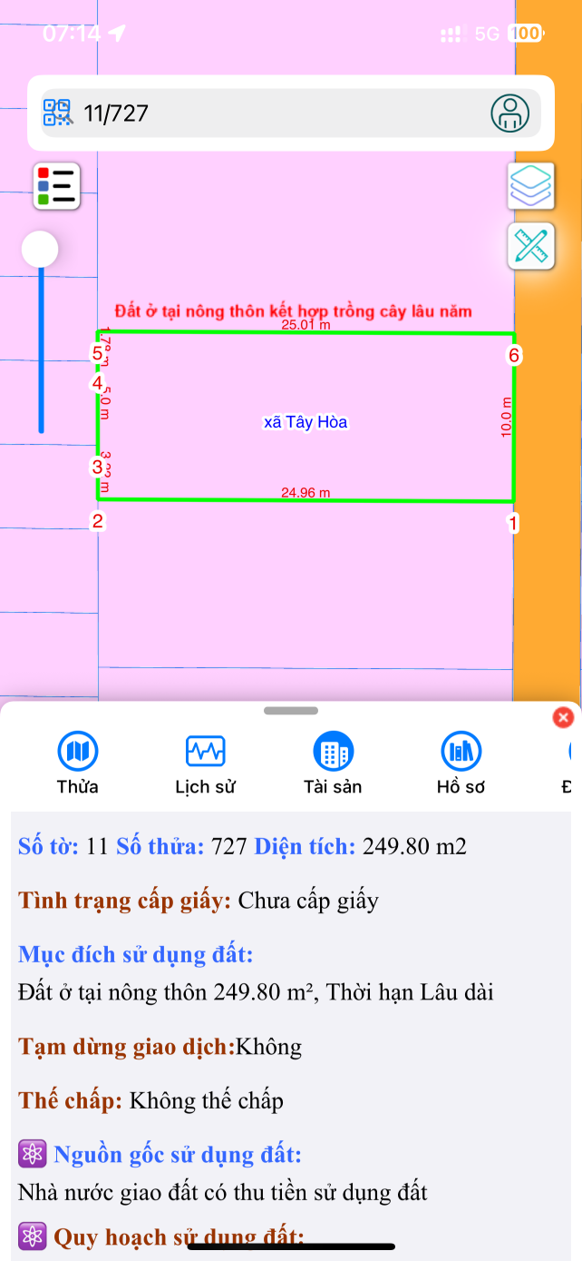 Bán đất 249.8m² ngang 10m giá 2.4 tỷ Xã Hưng Thịnh