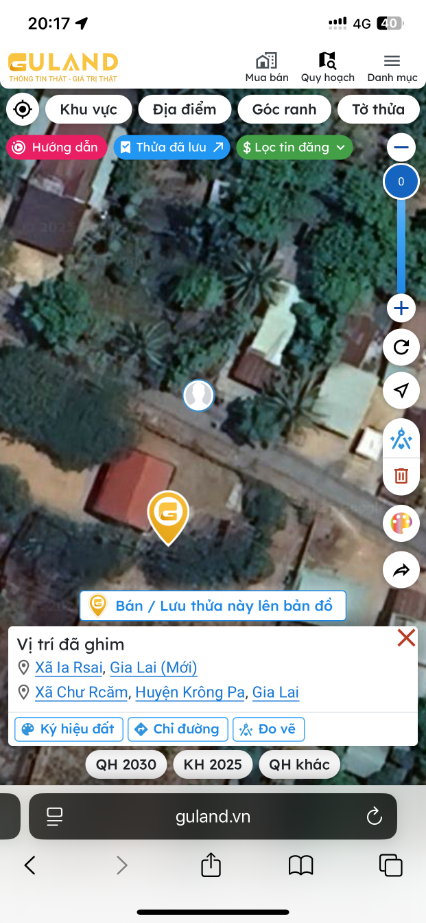 Bán đất 15m² ngang 50m giá 1 tỷ Xã Ia Rsai