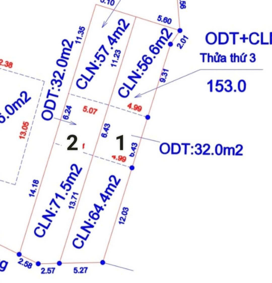 Bán đất 160,9m² ngang 5,5m giá 370 triệu Xã Kép