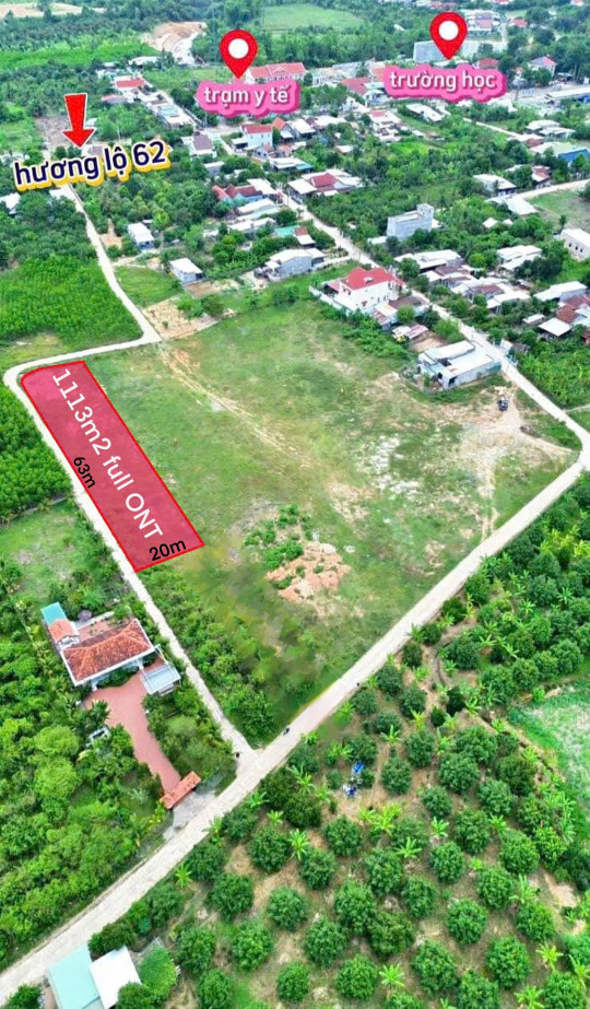 Bán đất 1113.2m² ngang 63m giá 3.2 tỷ Xã Khánh Vĩnh