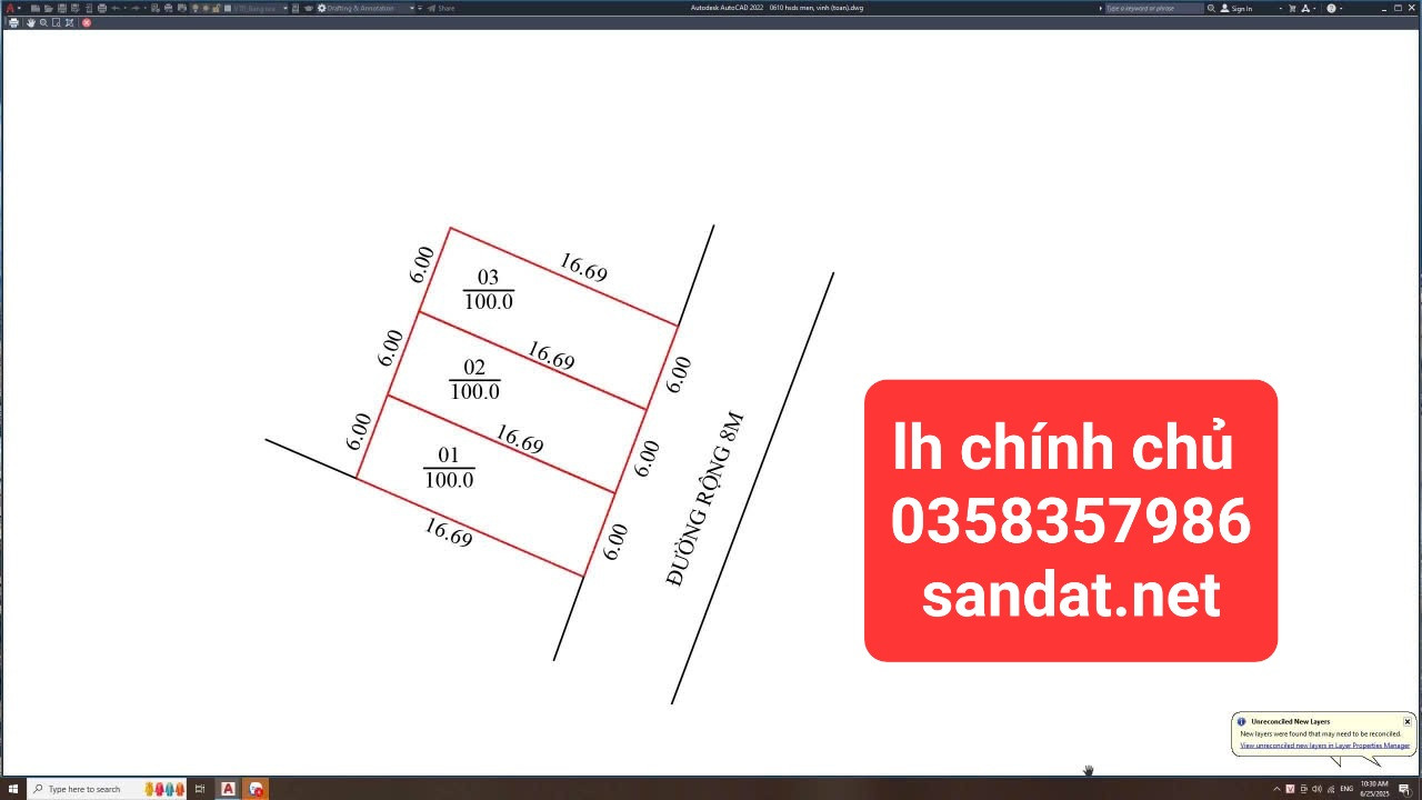 Bán đất 100m² ngang 6m giá 2.65 tỷ Xã Kim Anh