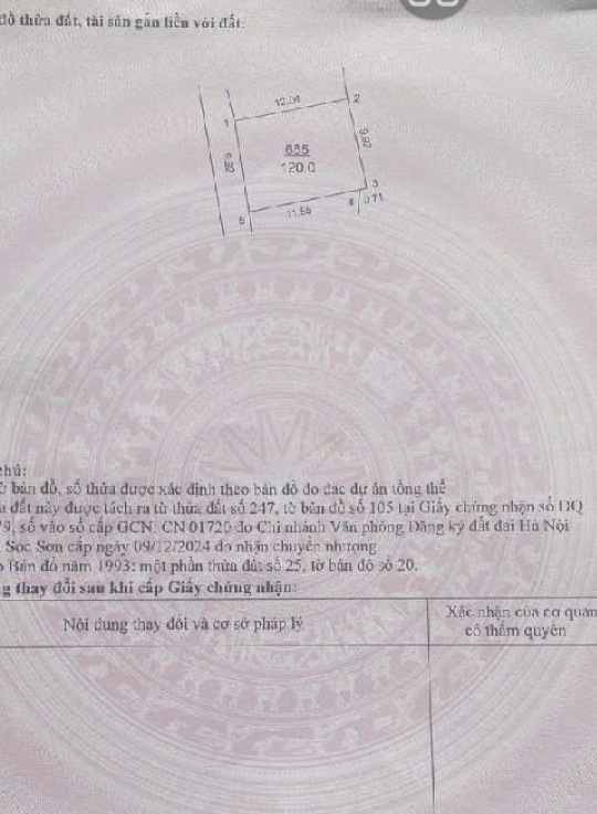 Bán đất 120m² ngang 9.9m giá 2.7 tỷ Xã Kim Anh