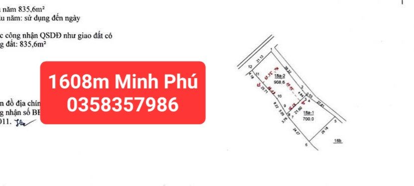 Bán Đất 1608m² thổ cư 900m² giá 25.8 tỷ tại Xã Kim Anh Hà Nội
