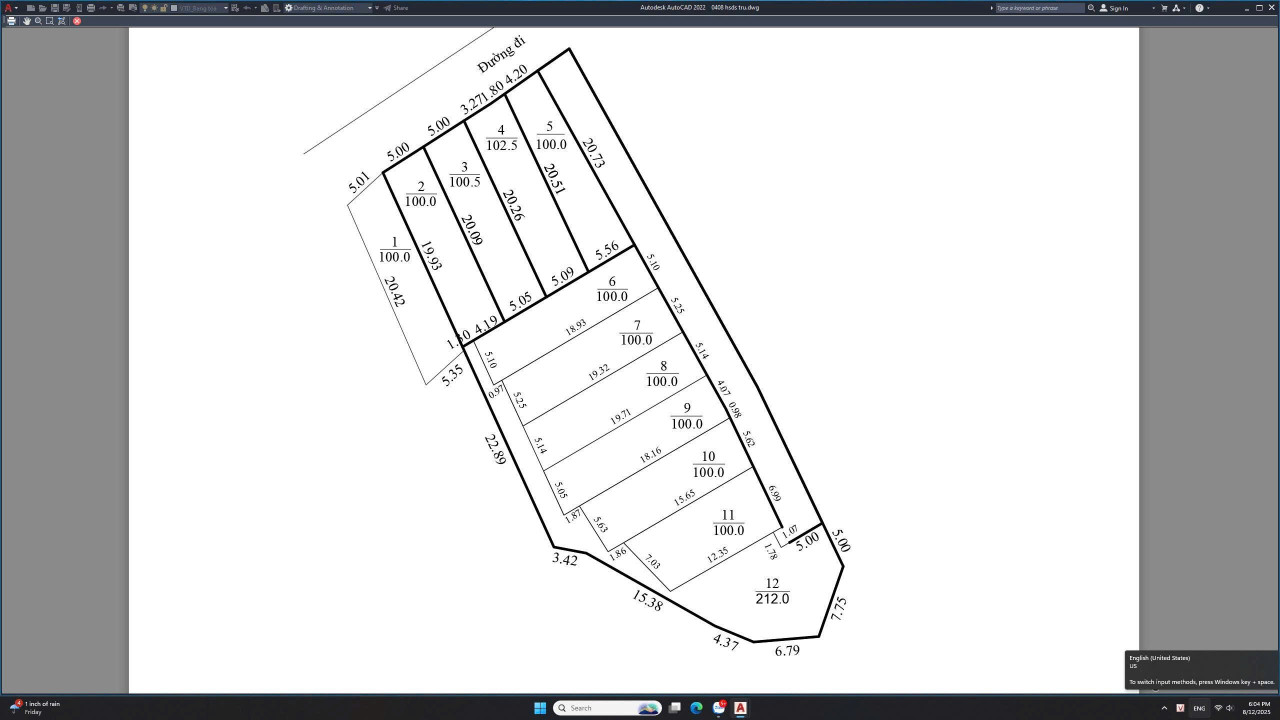 Bán đất 100m² ngang 5m giá 3.2 tỷ Xã Kim Anh