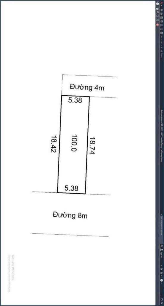 Bán đất 100m² ngang 5m giá 2.4 tỷ Xã Kim Anh