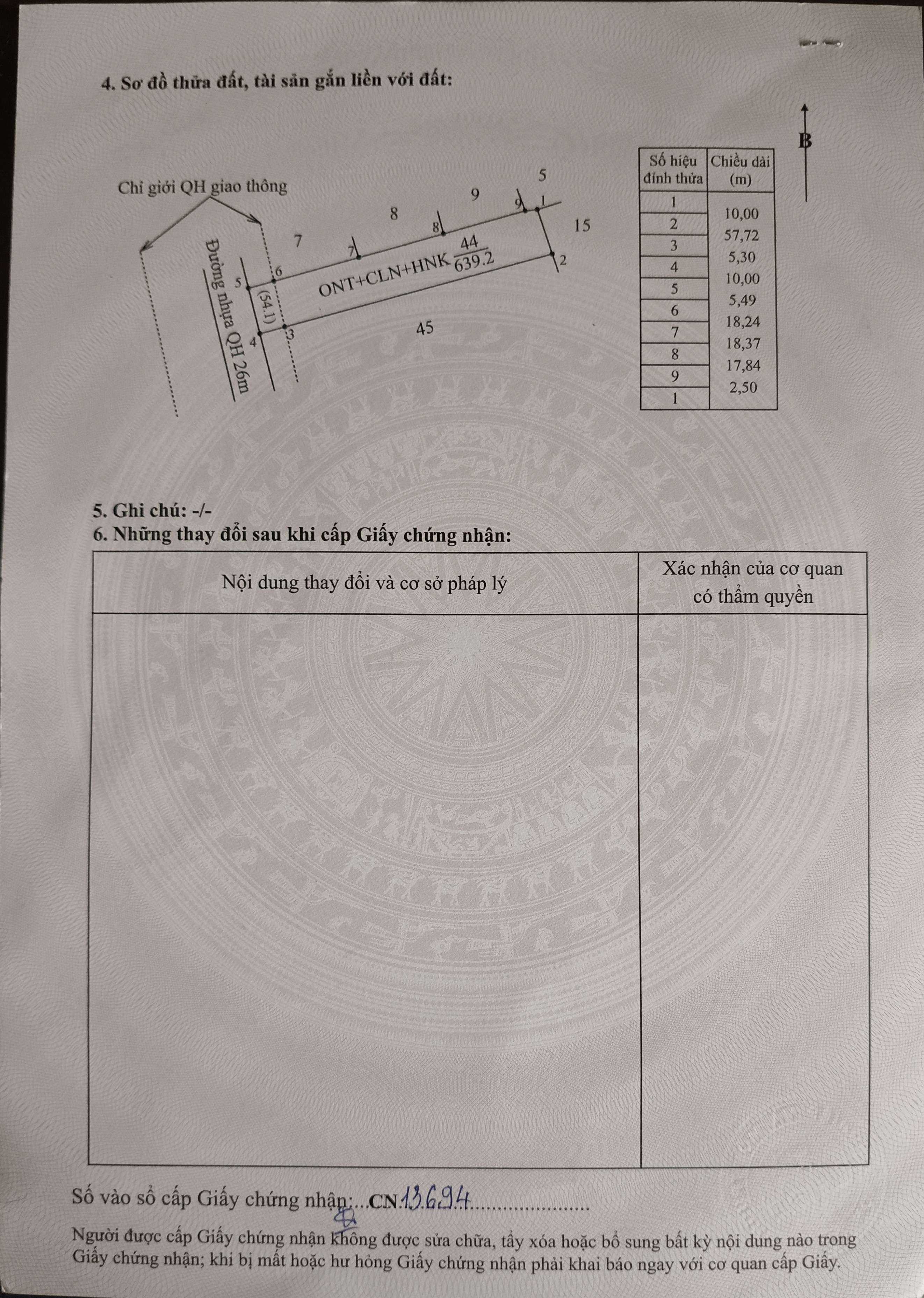 Bán đất 639m² có sẵn 100m² thổ cư ngang 10m giá 1.95 tỷ tại Xã Krông Năng