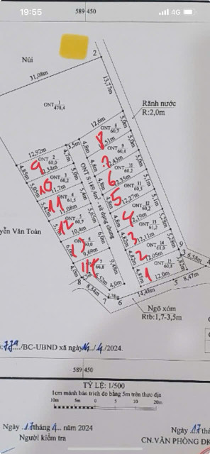 Bán đất 60m² 300 triệu tại Xã Kỳ Sơn Huyện Thuỷ Nguyên. liên hệ 0362558882