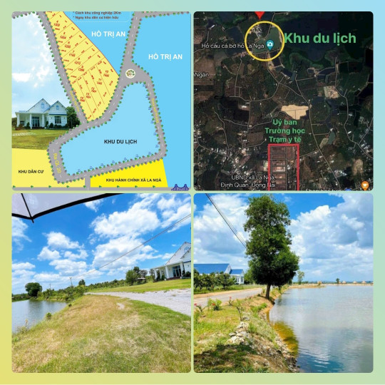 Bán đất view hồ Trị An