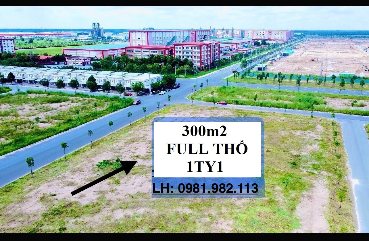 Bán đất 10x30. Full thổ. Đường 8m. Ngay trung tâm KCN Bàu Bàng - Sát cty đang hoạt động