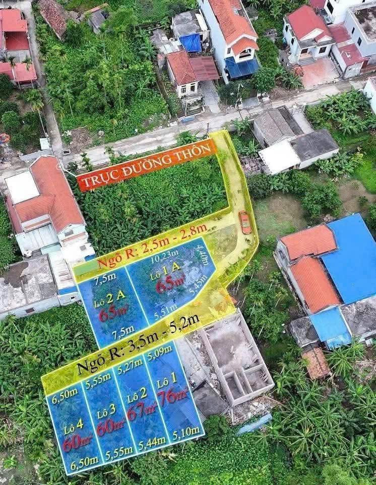 Bán65 m Thôn Đền Lâm Động, lôgóc 3 mặt tiền: 076.231.9990 e Thúy