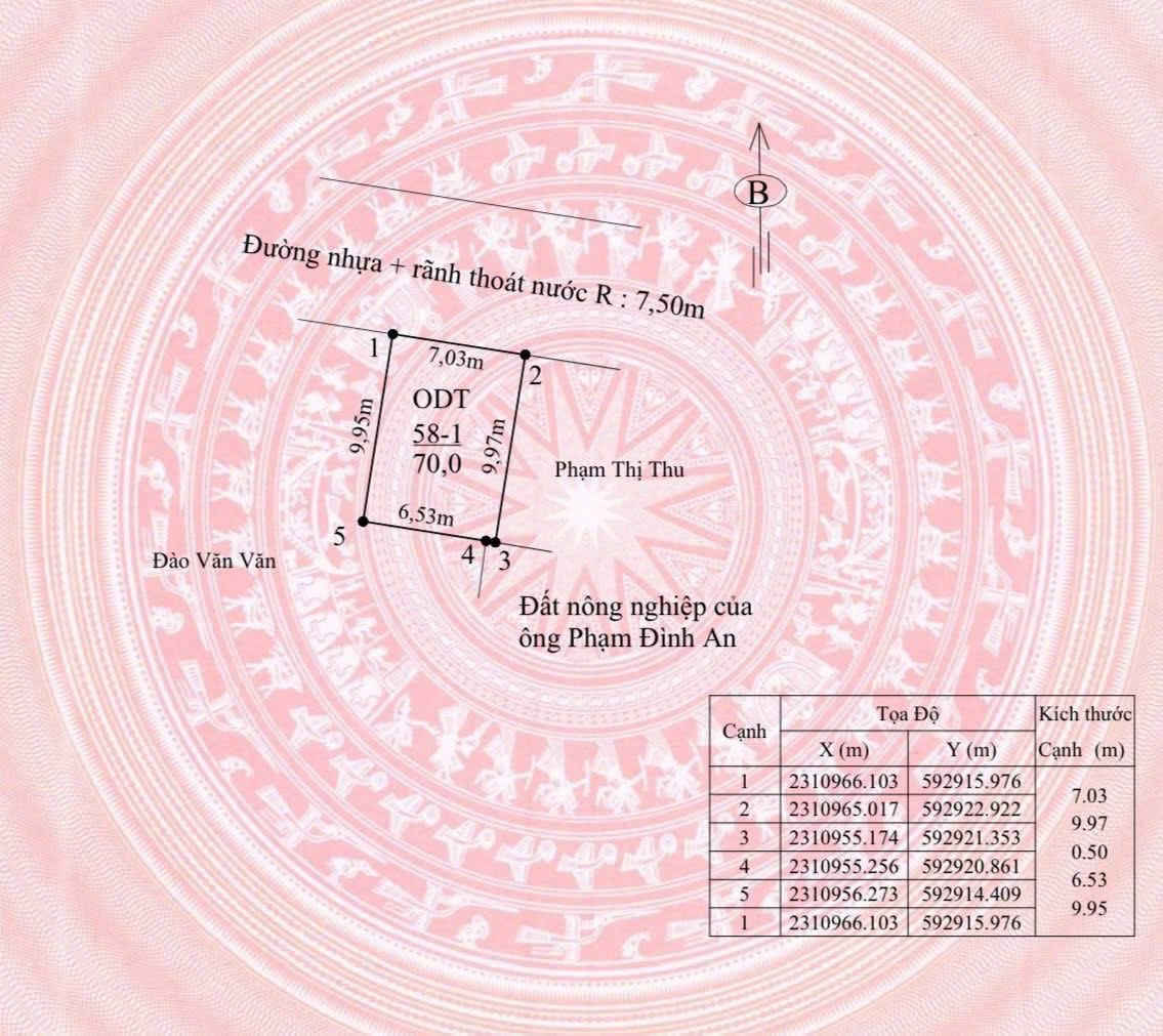 Bán 70 m Lâm Động , đường liên thôn trải nhựa rộng 7.5 m . L/h:076.231.9990 e Thuý